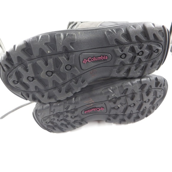 Womens Columbia Winter Boots Gray Suede Faux Fur Tops Size 7.5 - Picture 8 of 8